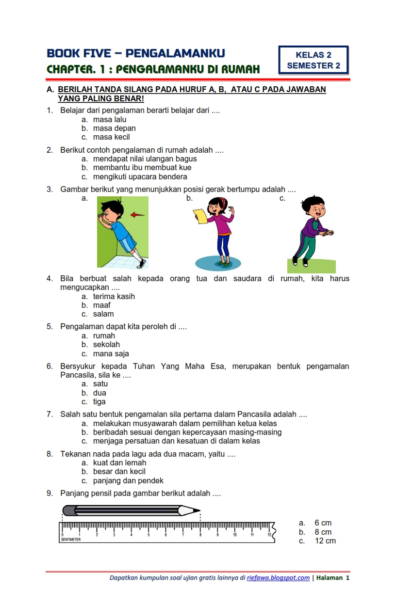 10 Contoh Soal PTS Tema 5 Kelas 2 SD Terbukti Membantu Siswa Raih Nilai Sempurna 2026