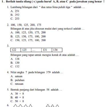 10 Rahasia Nilai Sempurna dengan Kumpulan Soal UTS Kelas 2 SD Semester 1 Kurikulum 2013