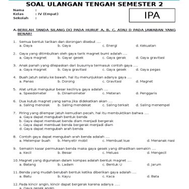 7 Rahasia Menguasai Soal IPA Semester 2 Kelas 2 Agar Anak Langsung Jago di Sekolah