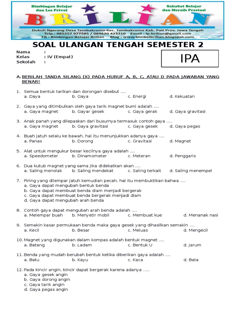 7 Rahasia Menguasai Soal IPA Semester 2 Kelas 2 Agar Anak Langsung Jago di Sekolah