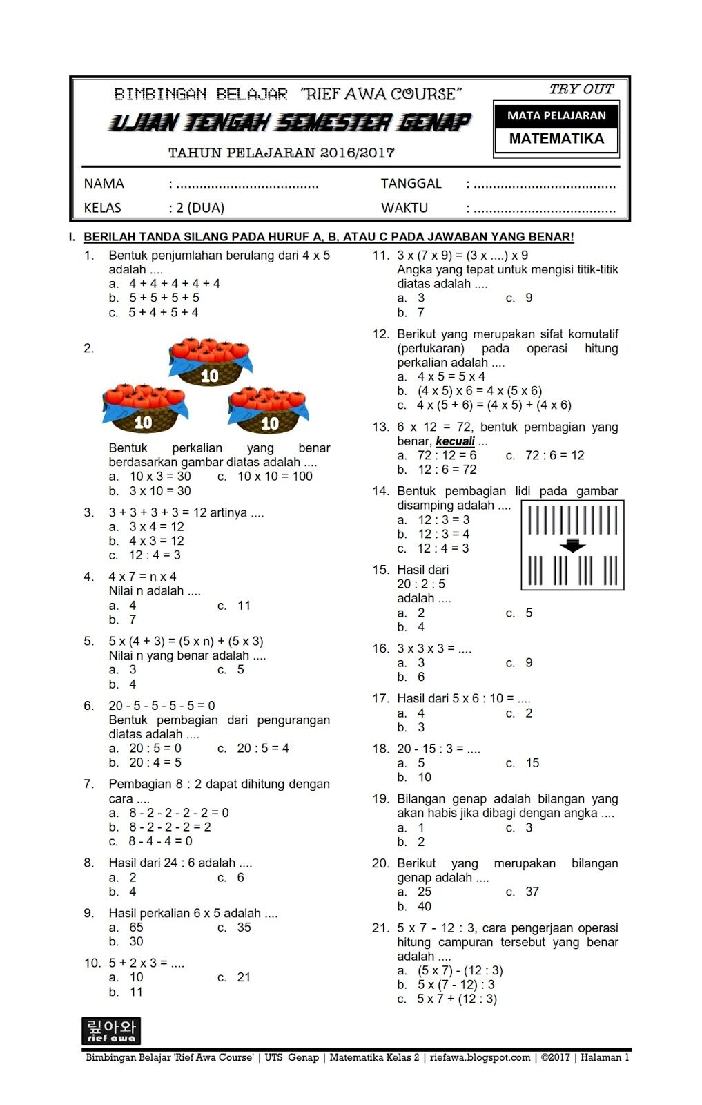 7 Rahasia Mudah Kuasai Soal Matematika Kelas 2 Semester Genap Agar Nilai Anak Melonjak