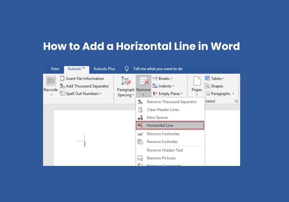 How Do You Enter A Horizontal Line In Microsoft Word - Infoupdate org