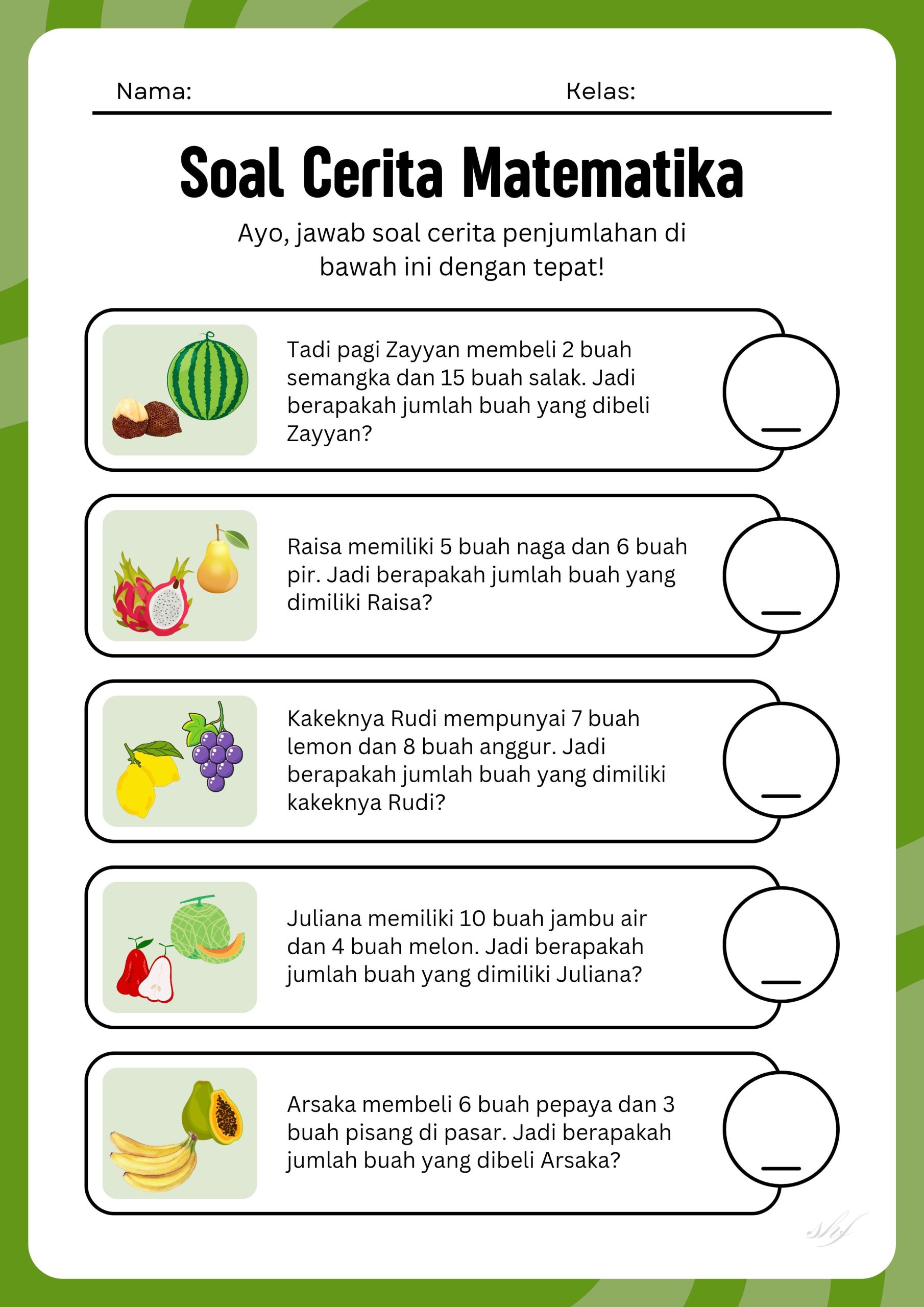 5 Contoh Soal Cerita Matematika Kelas 2 SD Semester 1 yang Wajib Dikuasai Anak