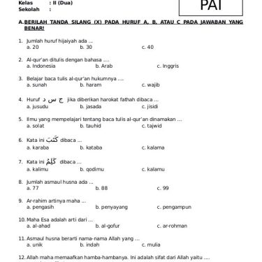5 Fakta Mengejutkan Soal Agama Kelas 2 Semester 2 yang Wajib Diketahui Sebelum Ujian