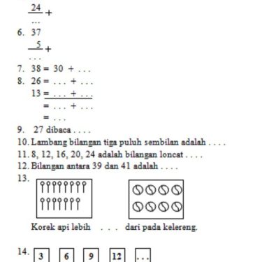 5 Variasi Contoh Soal Matematika Kelas 1 SD Semester 2 yang Wajib Dikuasai Siswa