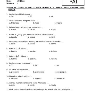 Belajar Efektif Soal Agama Kelas 6 Semester 1, 3 Tips Ini Terbukti Naikkan Nilai UTS