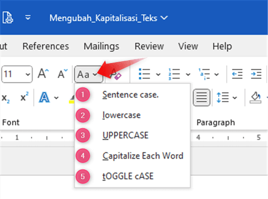 7 Cara Mengubah Tulisan Kapital Menjadi Kecil di Word Ternyata Semudah Ini