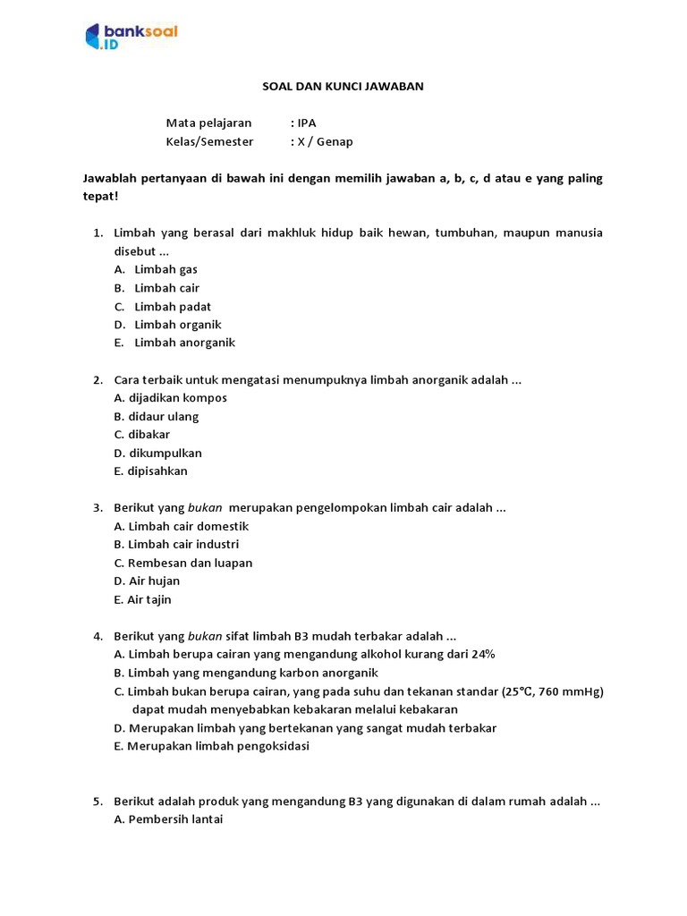 contoh soal ukk b.indo kelas 10mipa semester 2