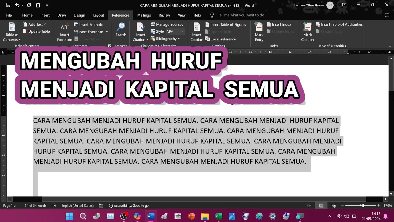 Ternyata Mudah, Ini Cara Mengubah Tulisan Menjadi Kapital di Word Agar Tugas Cepat Selesai